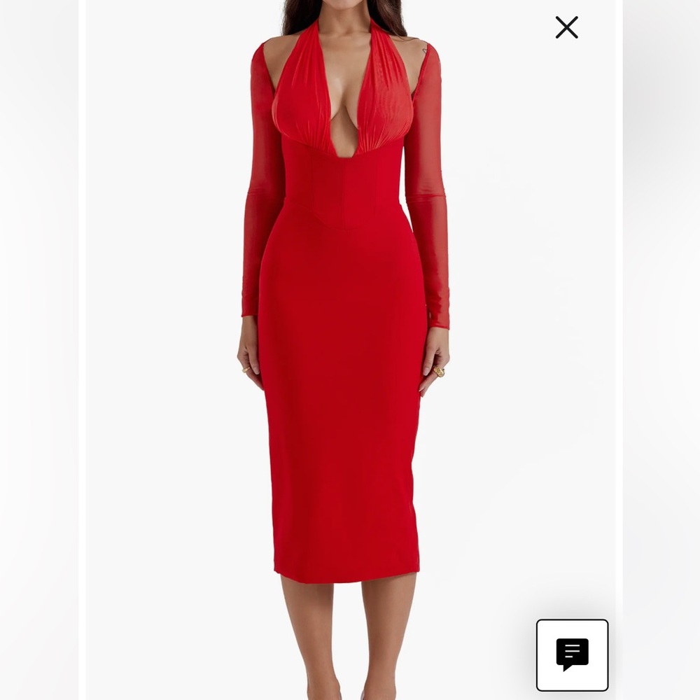 Elegant Red Evening Dress